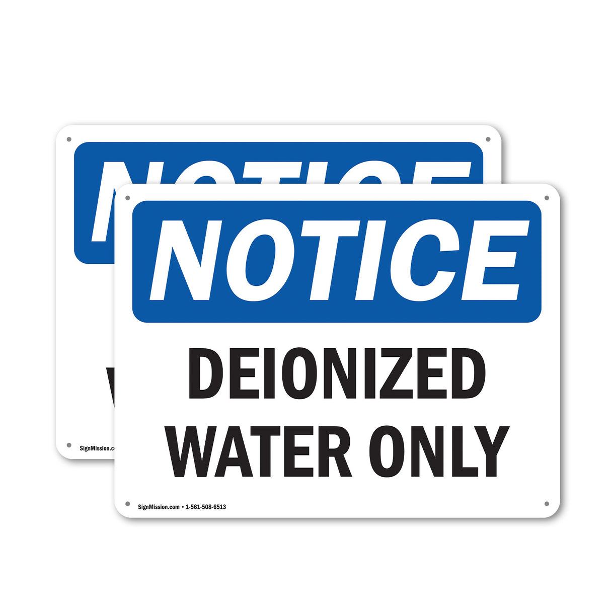 Deionized Water Only