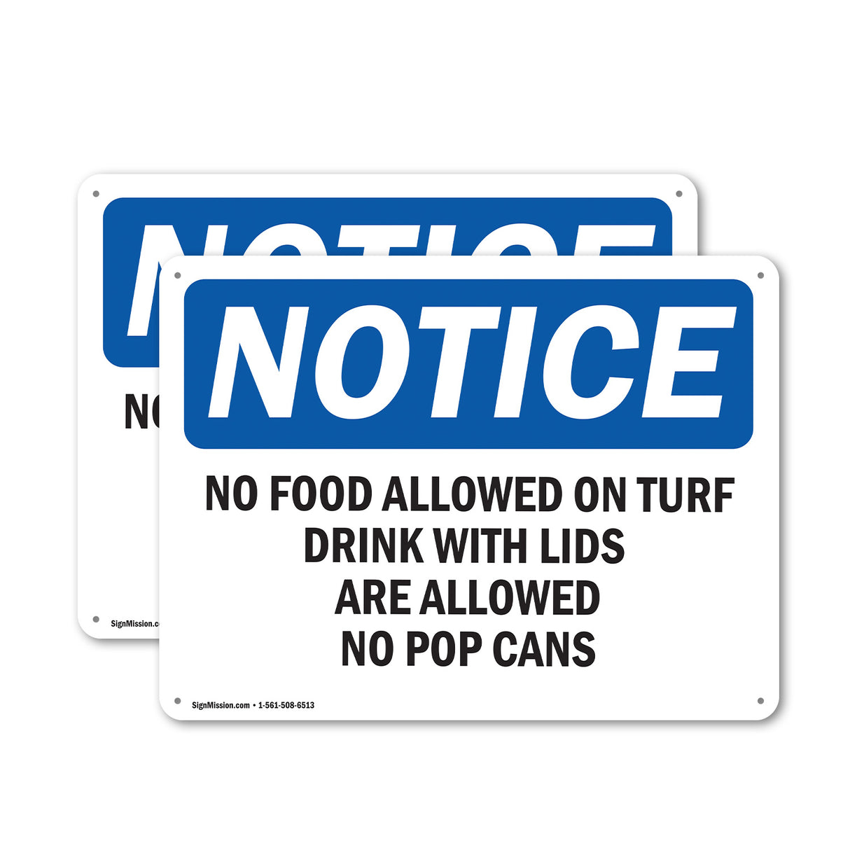 No Food Allowed On Turf Drinks With Lids