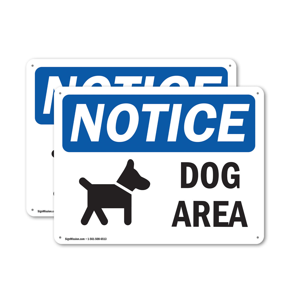 NOTICE Dog Area