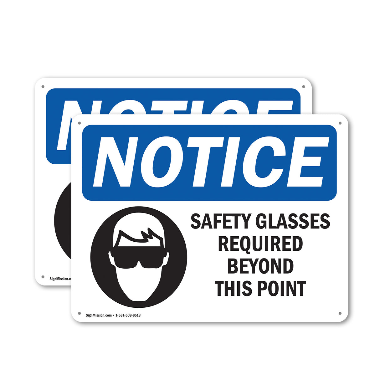 Safety Glasses Required Beyond