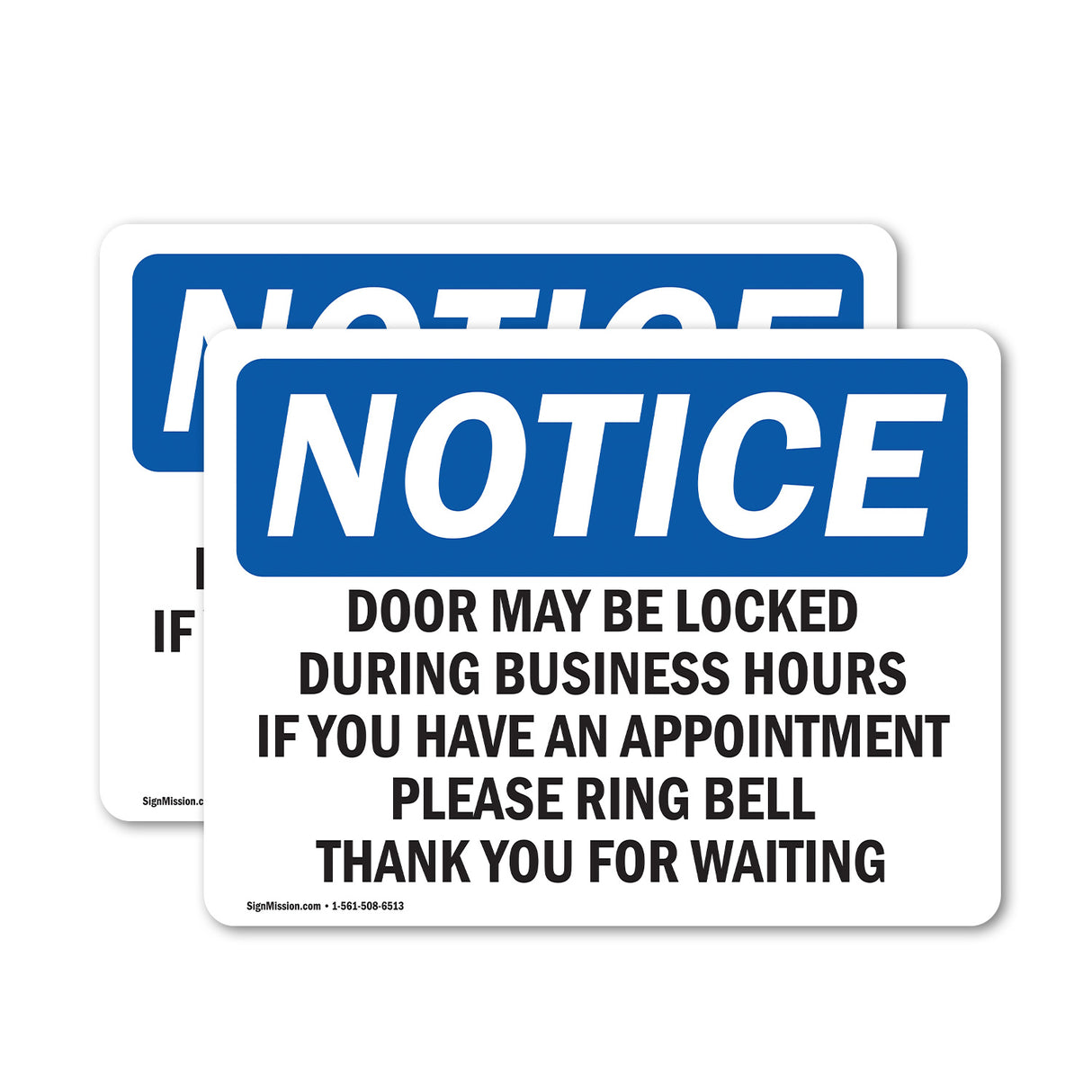 Door May Be Locked During Business Hours
