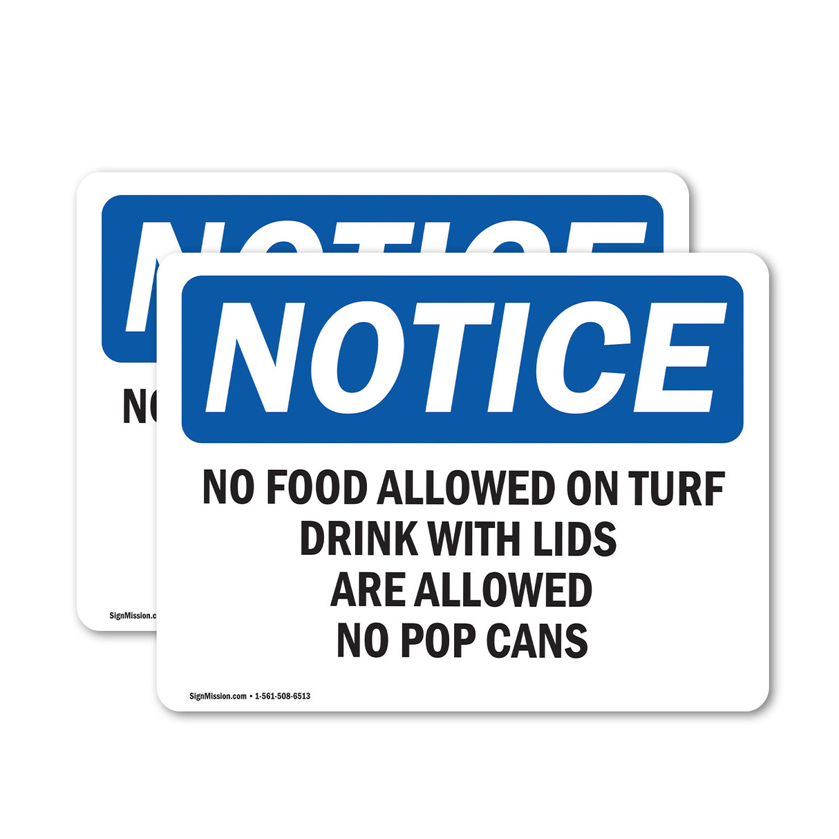 No Food Allowed On Turf Drinks With Lids