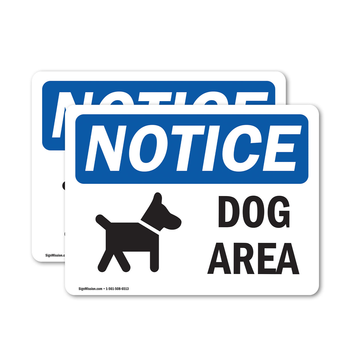 NOTICE Dog Area