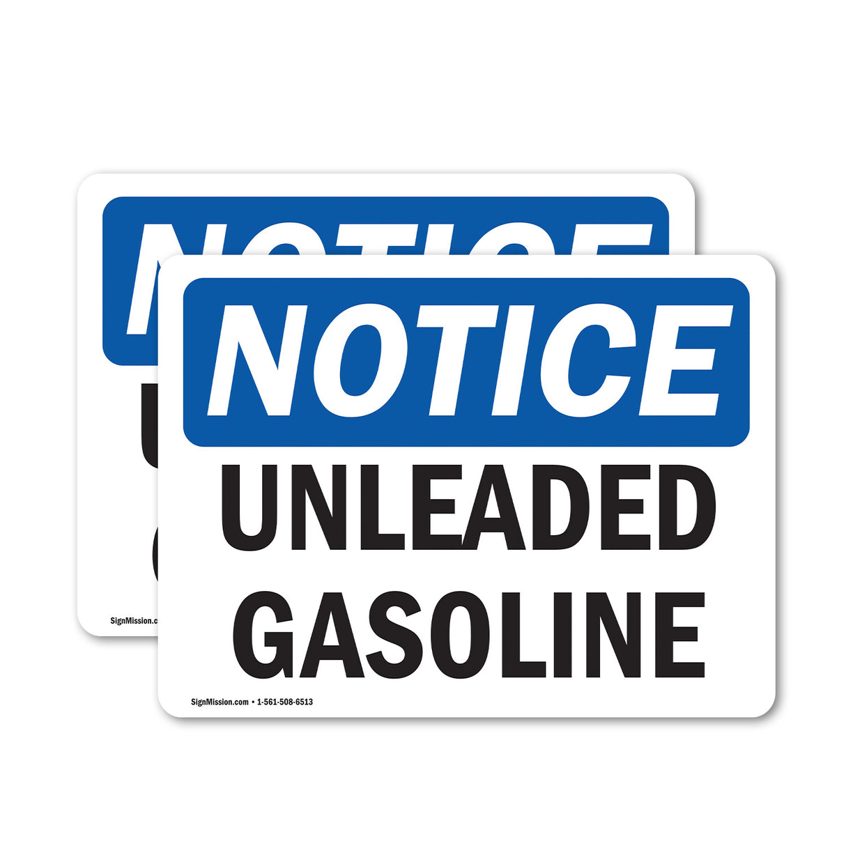 Unleaded Gasoline Sign