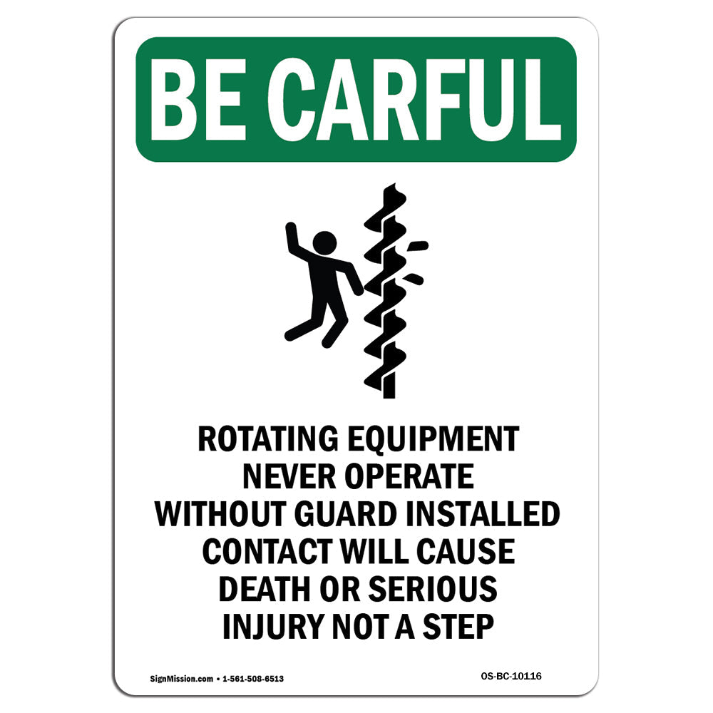 Rotating Equipment Never Operate With Symbol