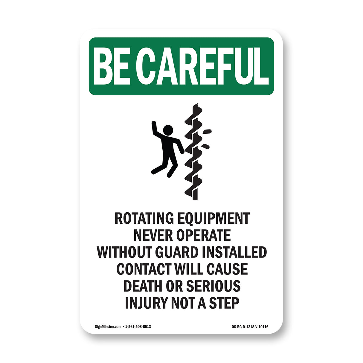 Rotating Equipment Never Operate With Symbol