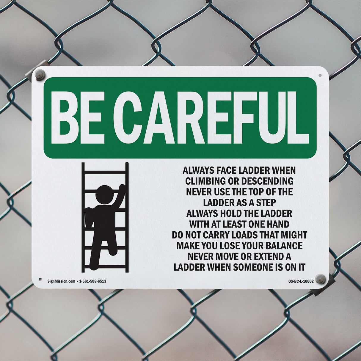 Always Face Ladder Safety Bilingual
