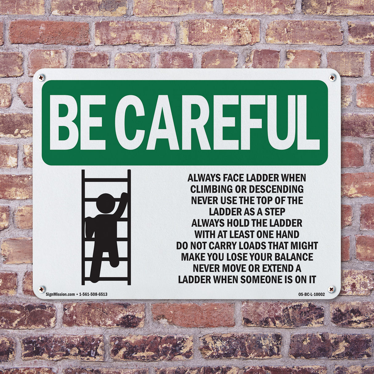 Always Face Ladder Safety Bilingual