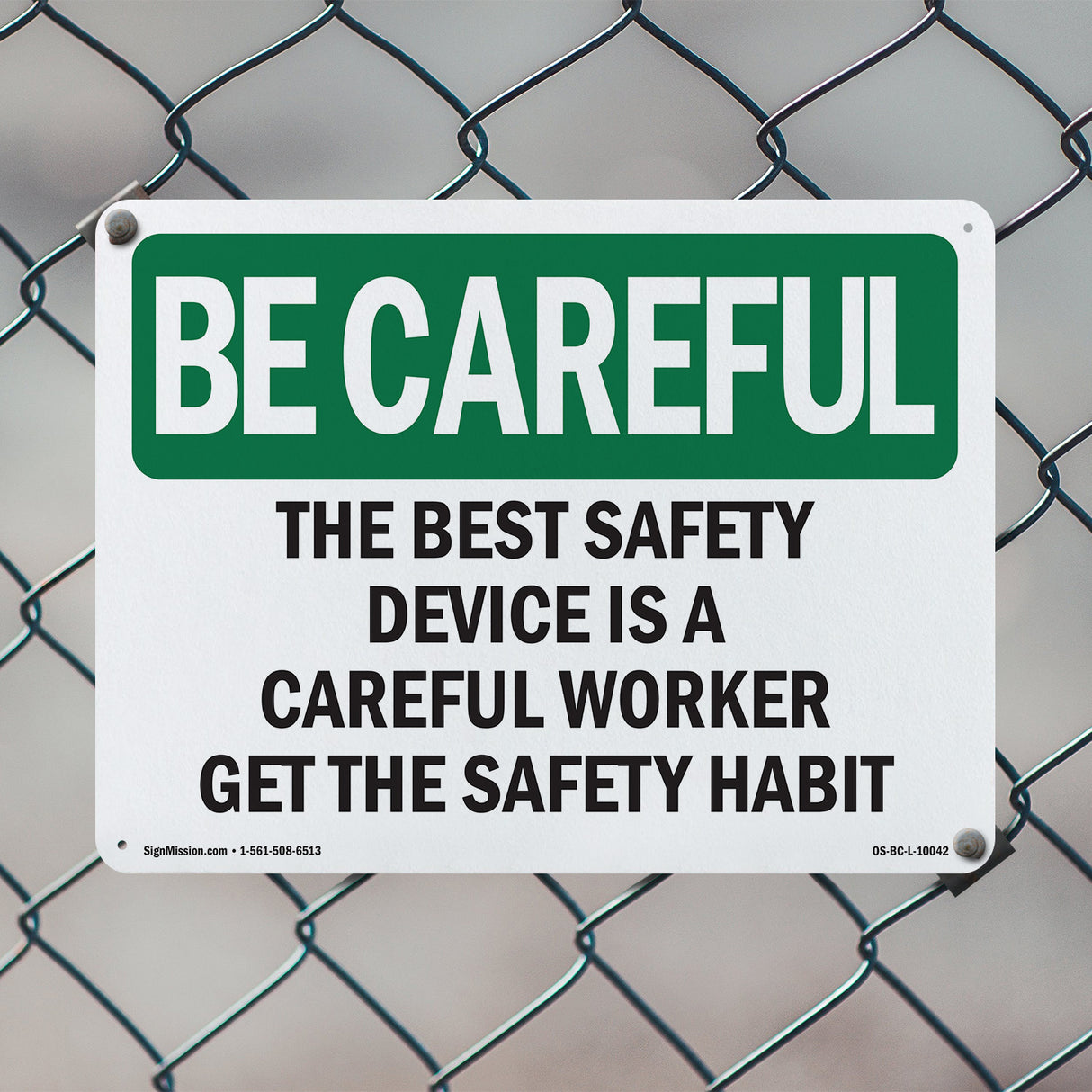 Safety Device Careful Worker