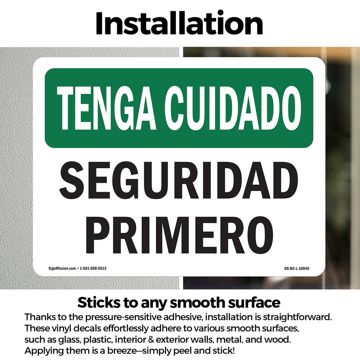 OSHA BE CAREFUL Sign -