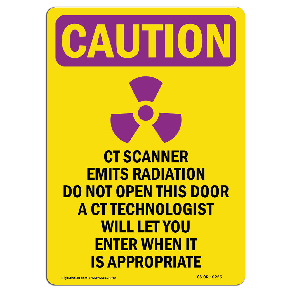 CT Scanner Emits Radiation Do With Symbol
