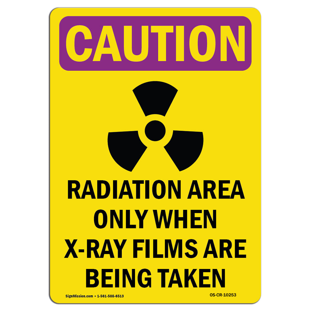 Radiation Area Only When X-Ray With Symbol