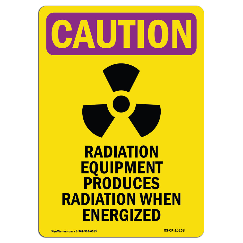 Radiation Equipment Produces With Symbol