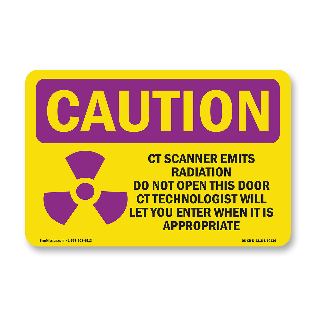 CT Scanner Emits Radiation Do With Symbol