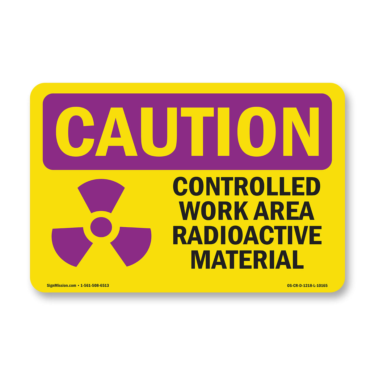 Controlled Work Area Radioactive