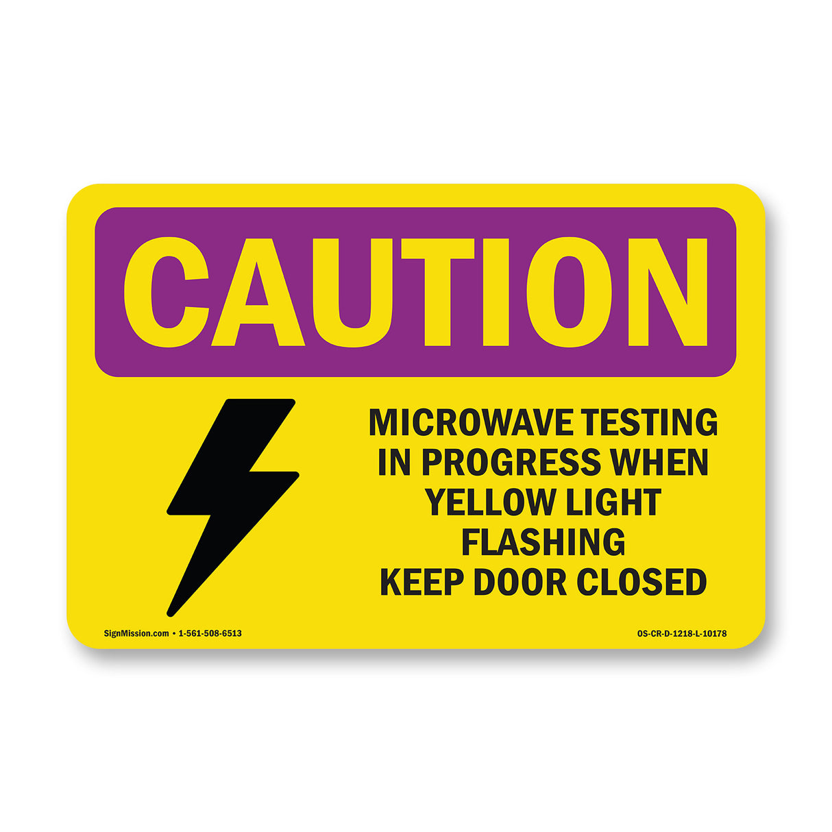 Microwave Testing Yellow Light