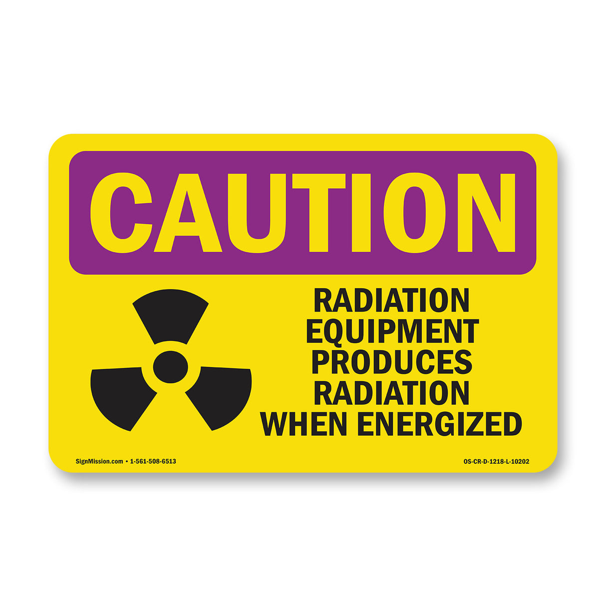 Radiation Equipment Produces With Symbol