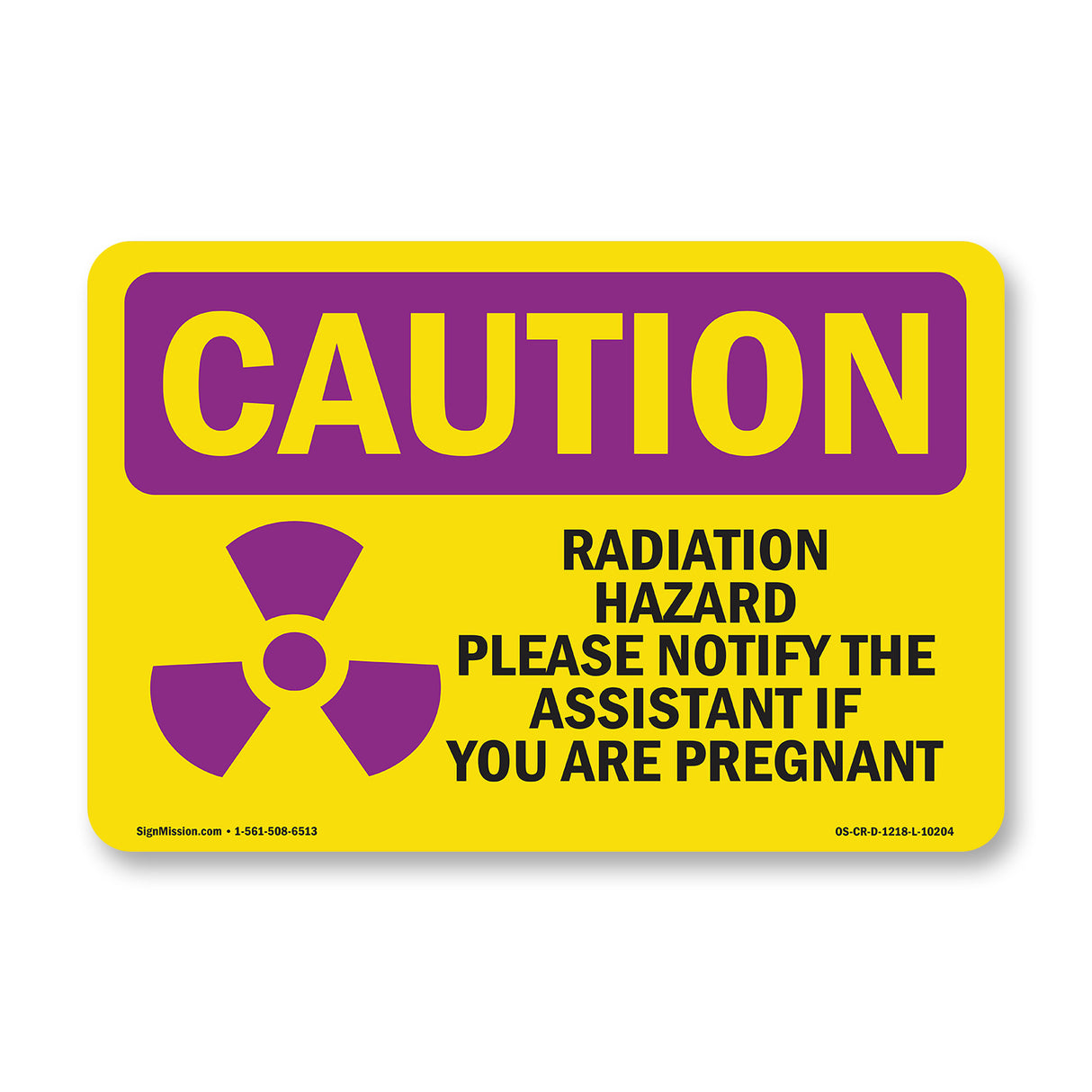 Radiation Hazard Please Notify With Symbol
