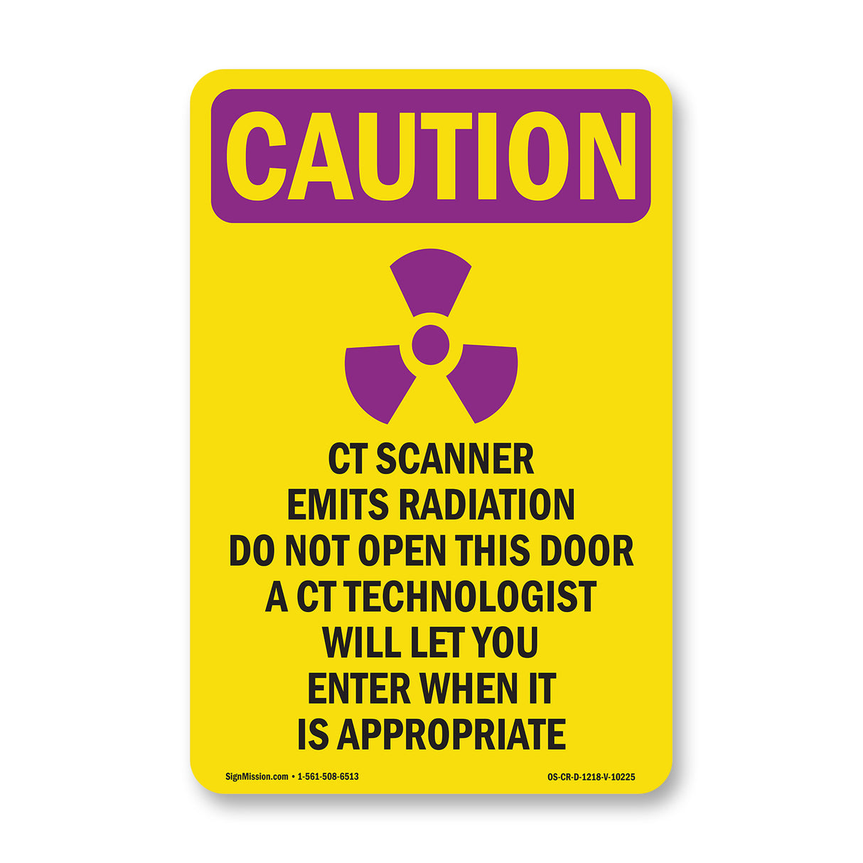 CT Scanner Emits Radiation Do With Symbol