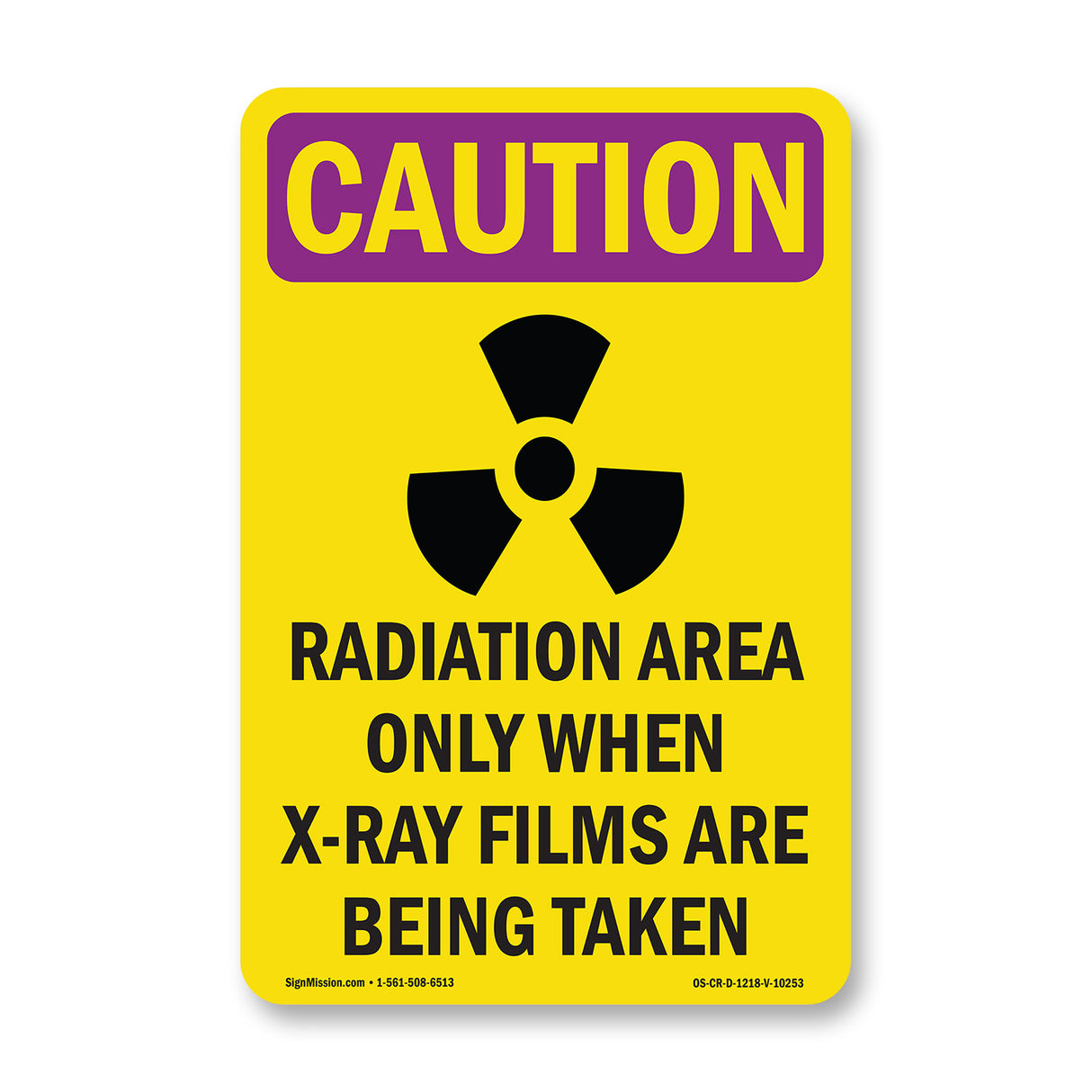 Radiation Area Only When X-Ray With Symbol