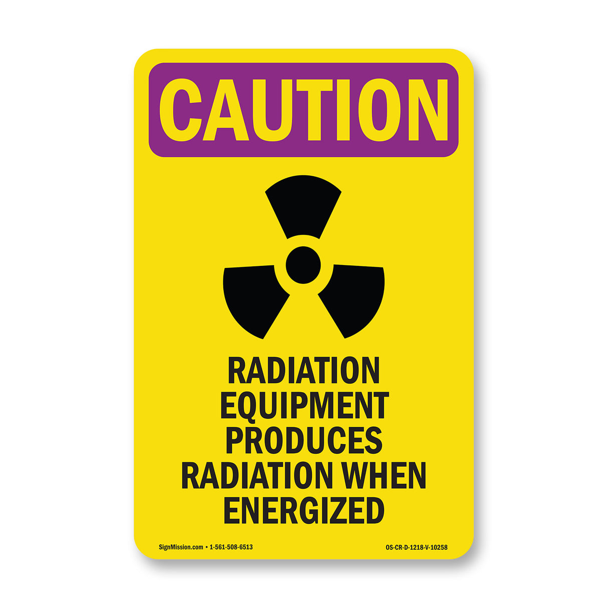 Radiation Equipment Produces With Symbol
