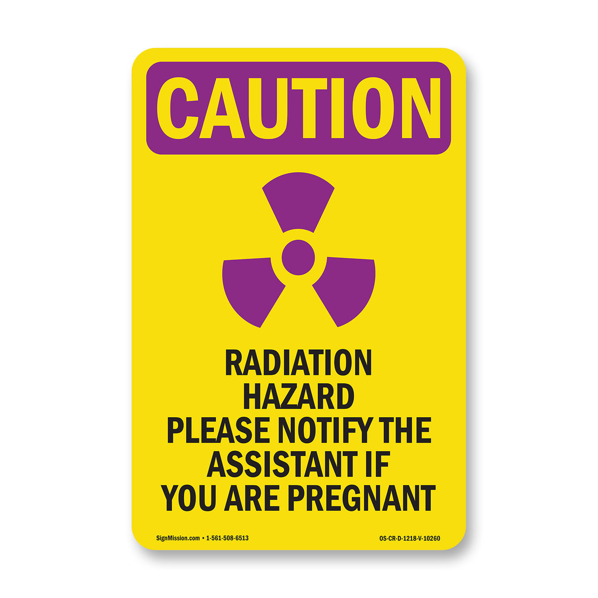 Radiation Hazard Please Notify With Symbol