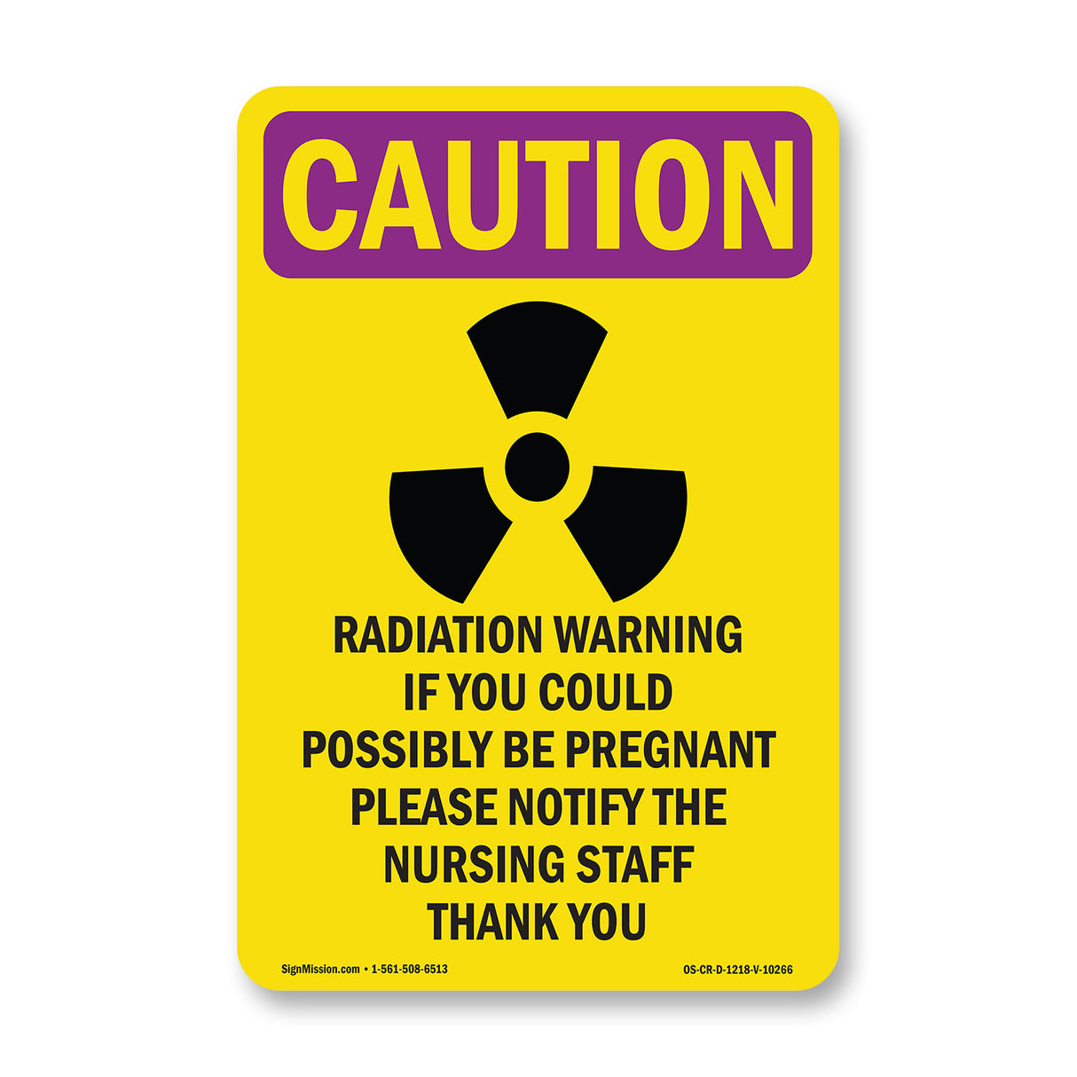 Radiation Warning If You Could With Symbol