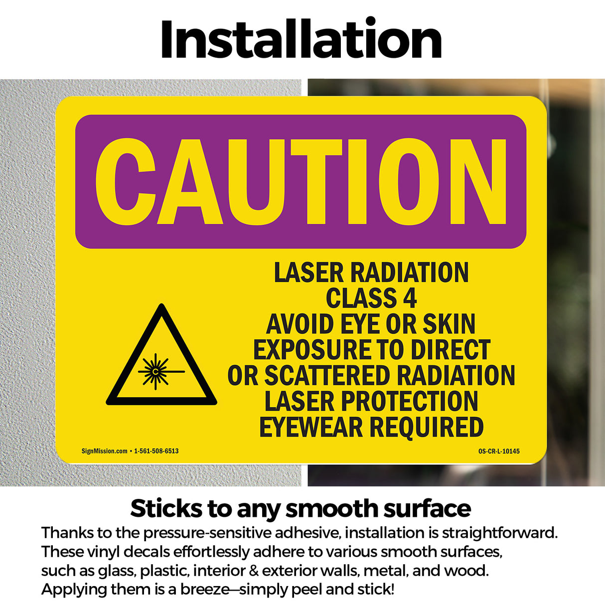Laser Radiation Class 4 Avoid With Symbol
