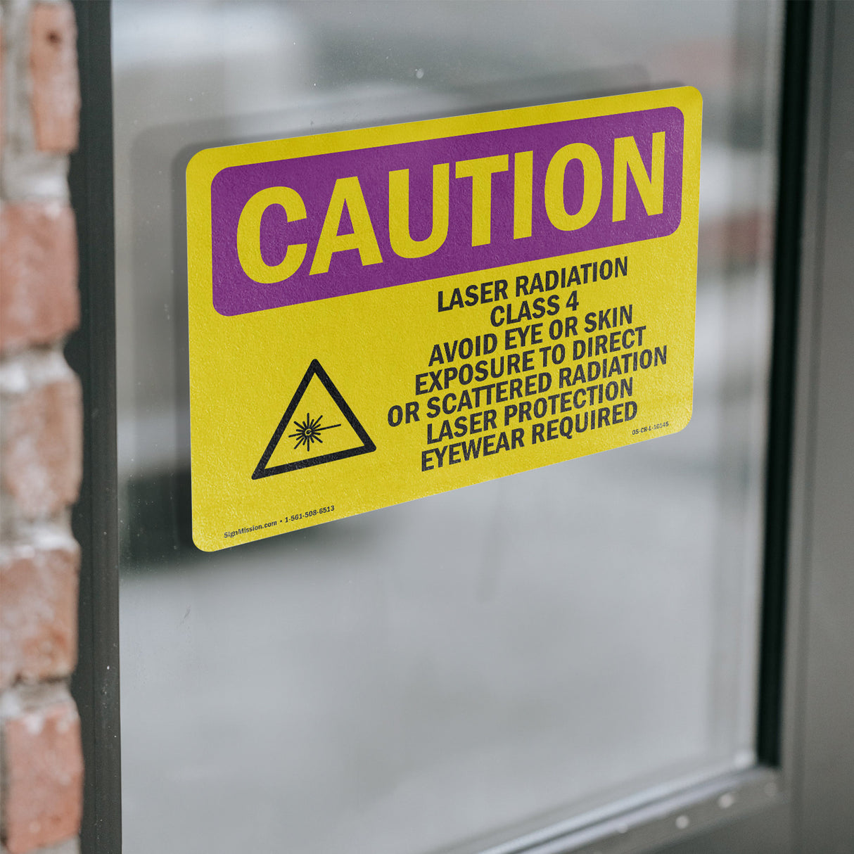 Laser Radiation Class 4 Avoid With Symbol