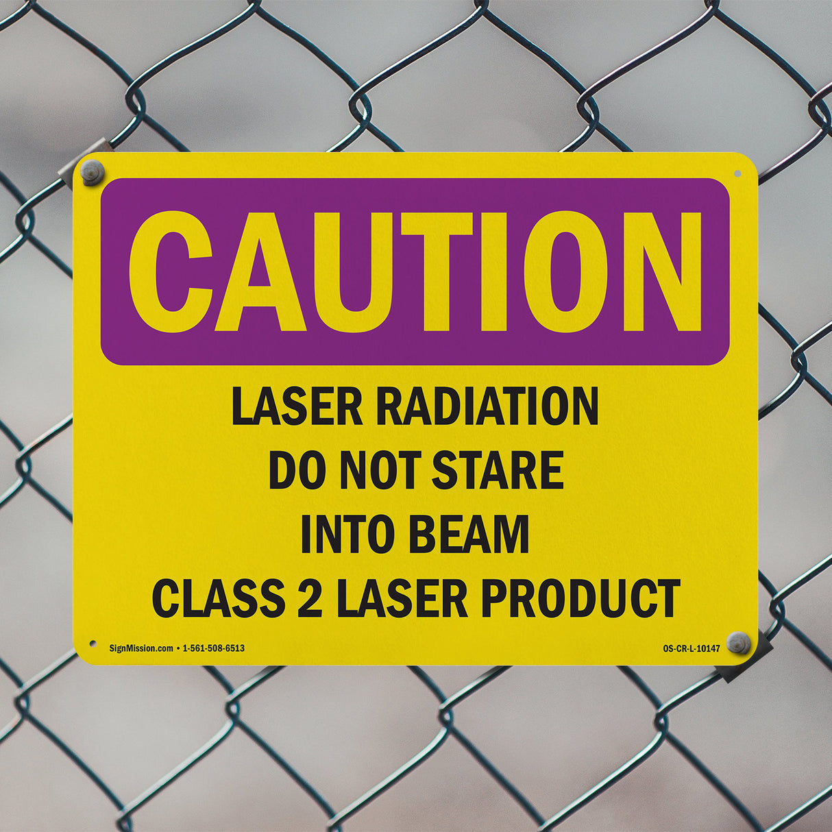 Laser Radiation Do Not Stare Into Beam Class