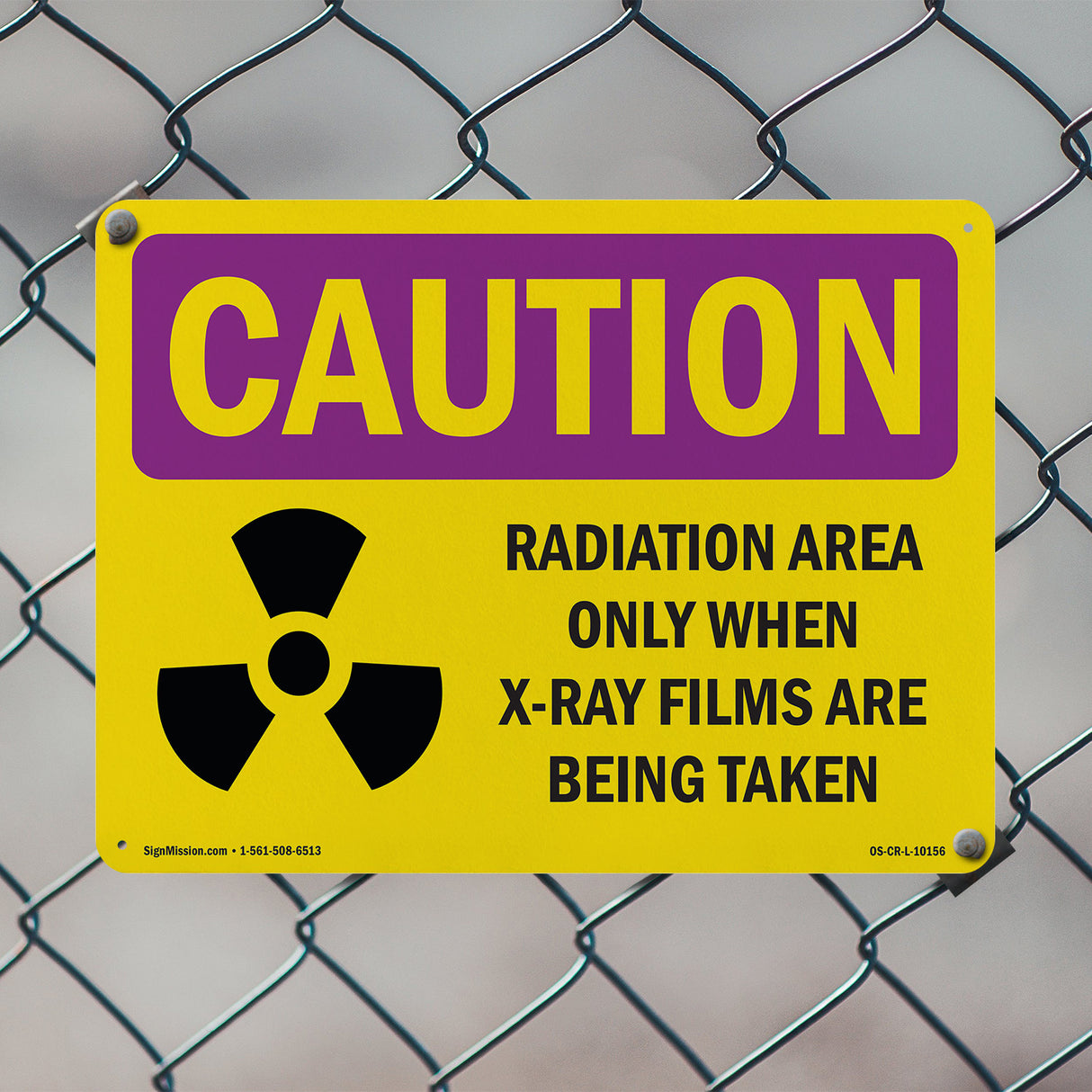 Radiation Area Only When X-Ray With Symbol