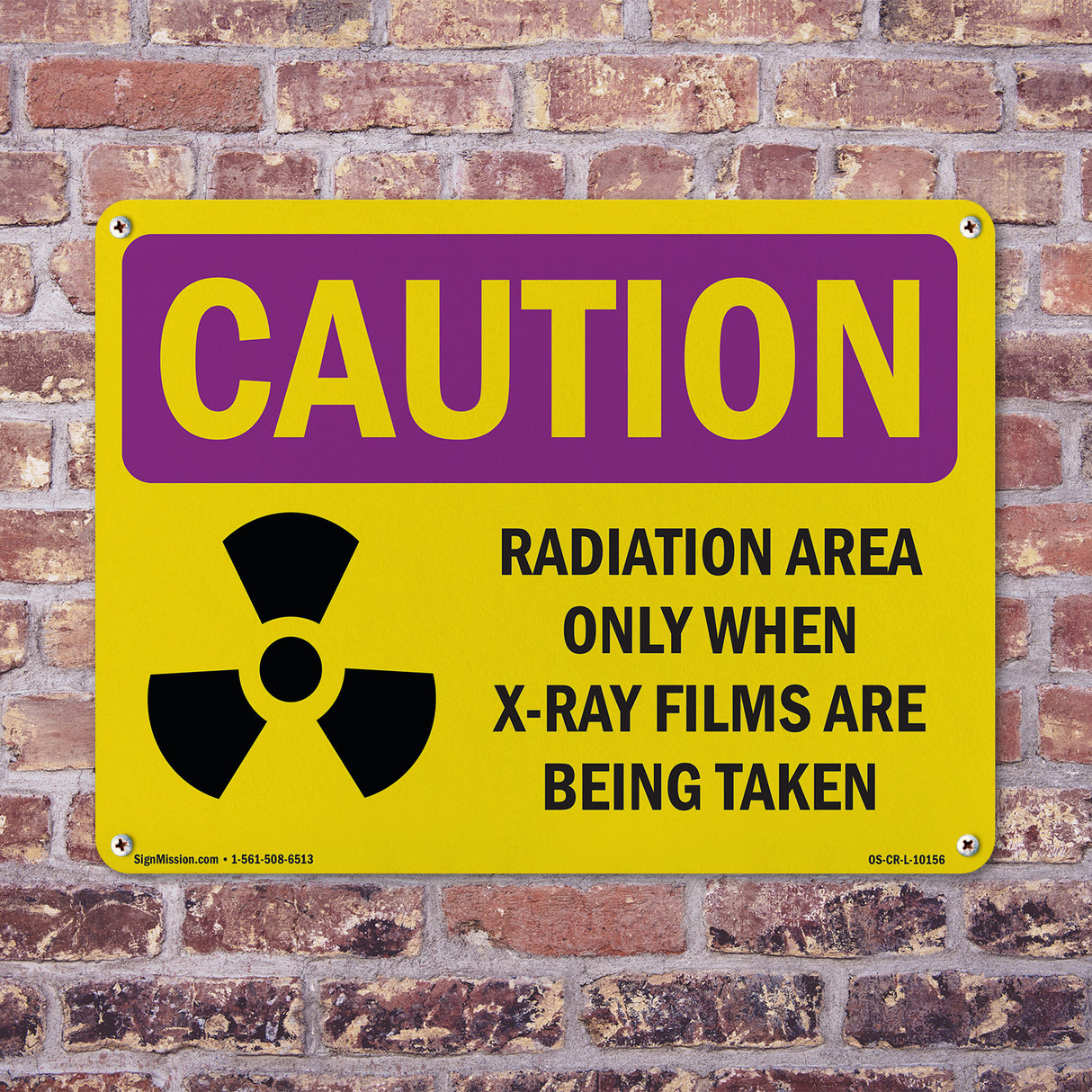 Radiation Area Only When X-Ray With Symbol