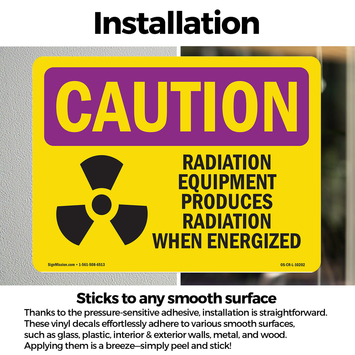 Radiation Equipment Produces With Symbol