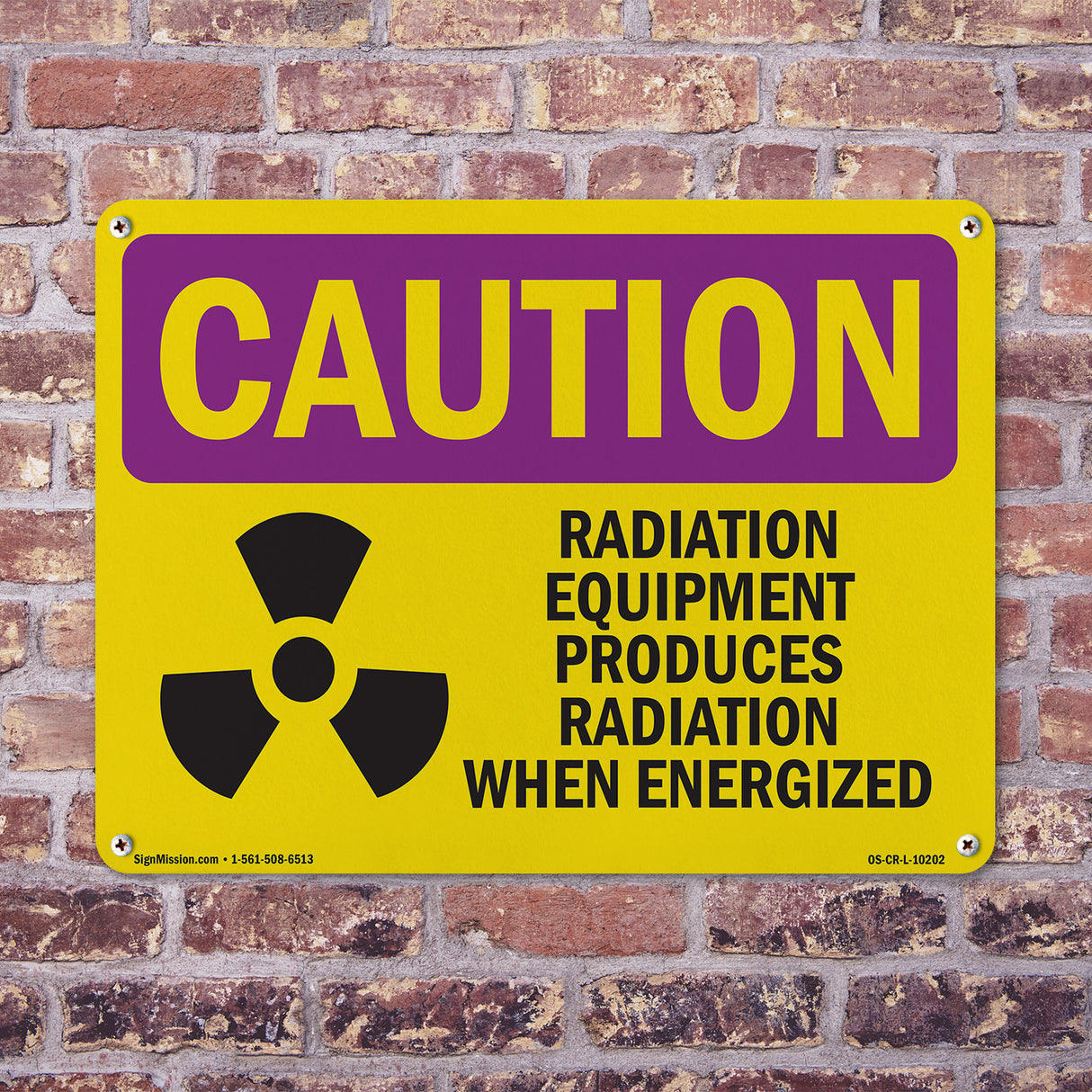 Radiation Equipment Produces With Symbol