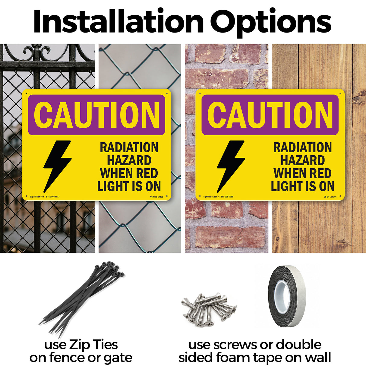 Radiation Hazard When Red Light Is On With Symbol