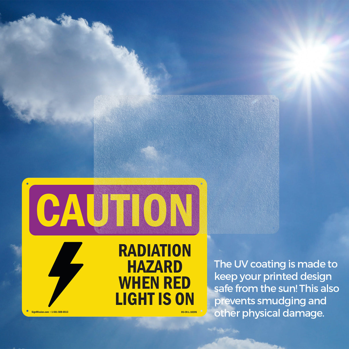 Radiation Hazard When Red Light Is On With Symbol