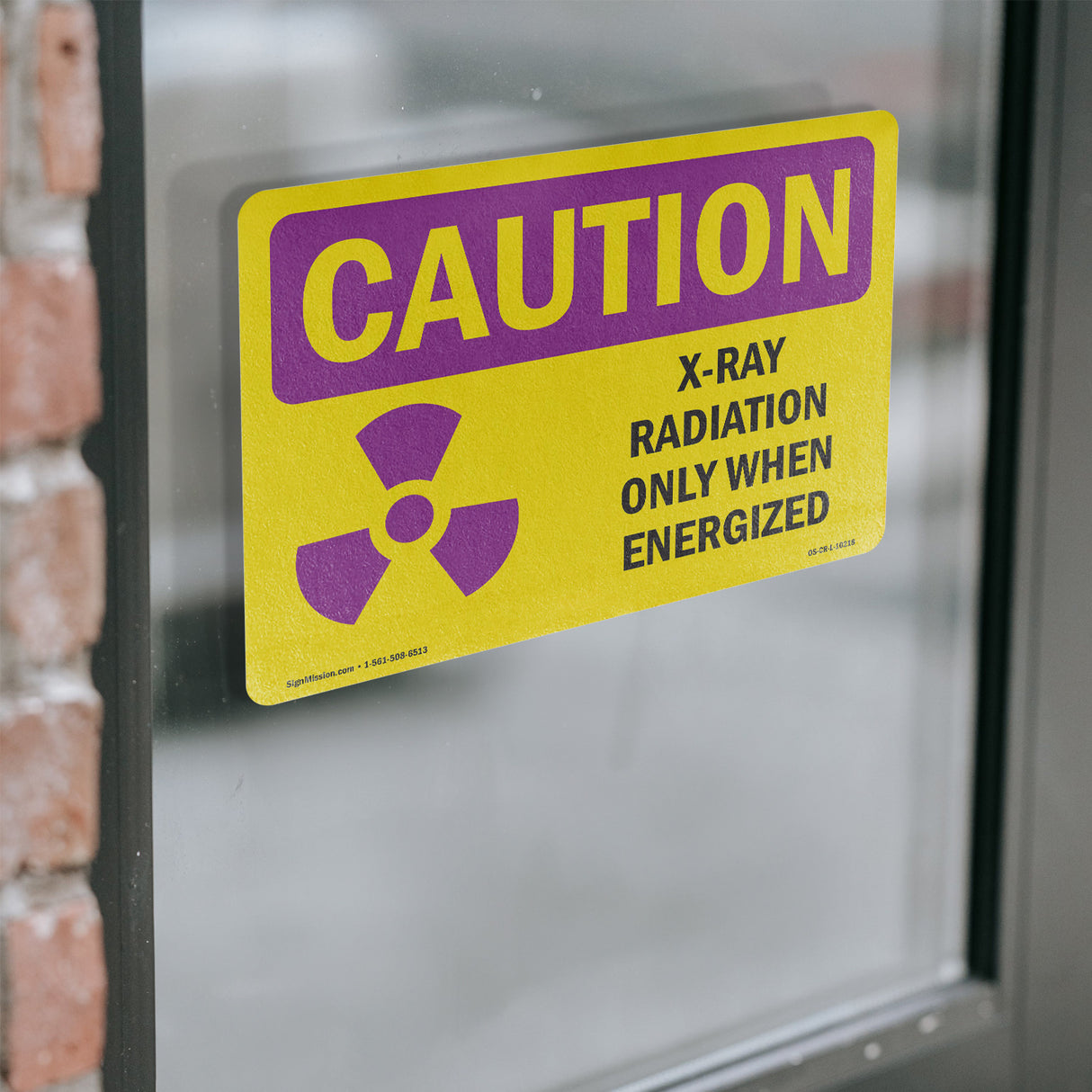 X-Ray Radiation Only When Energized With Symbol