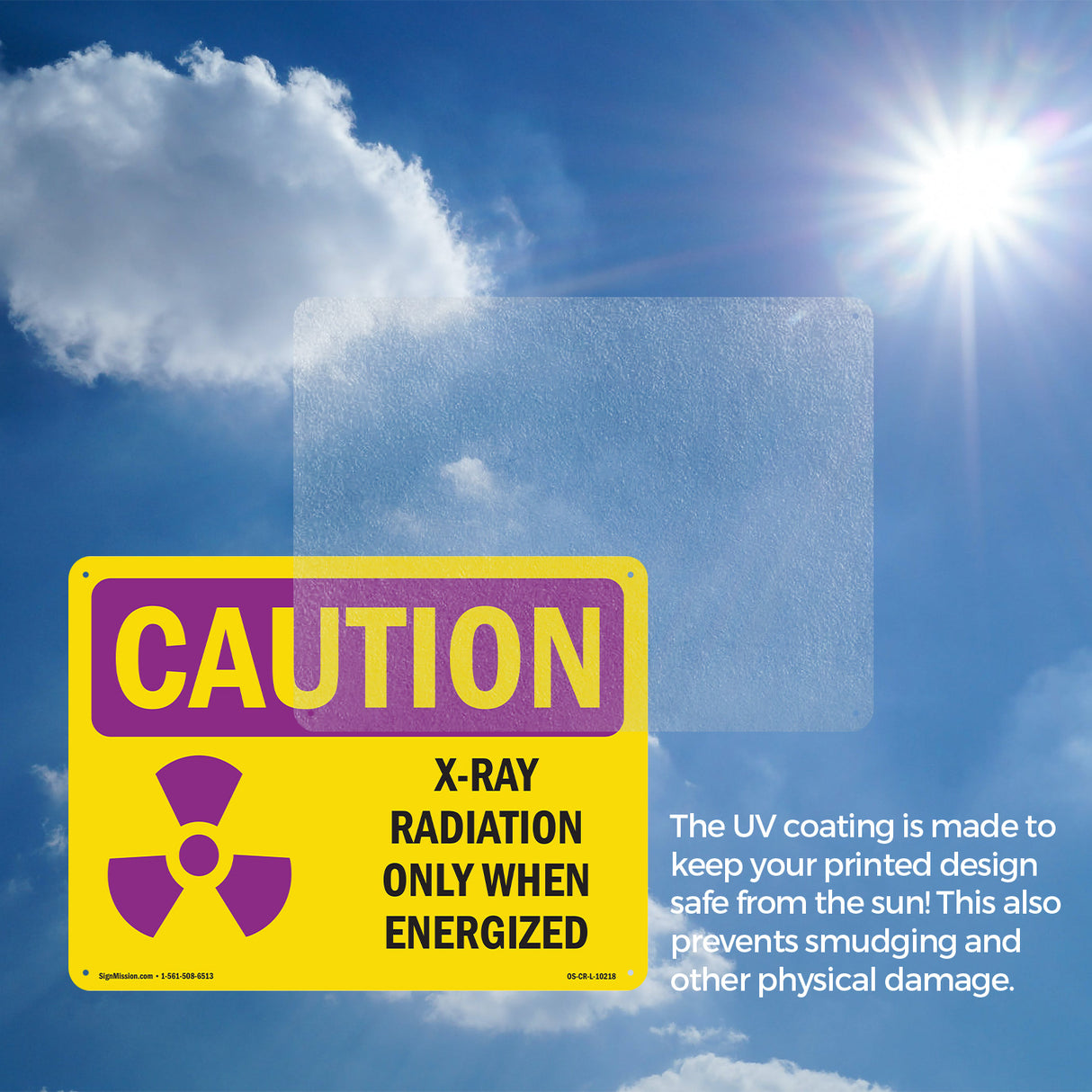 X-Ray Radiation Only When Energized With Symbol