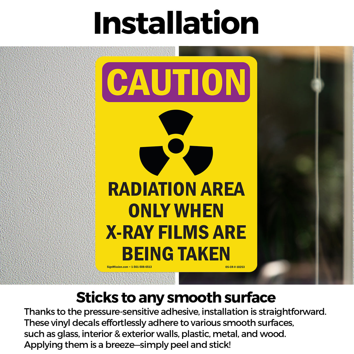 Radiation Area Only When X-Ray With Symbol