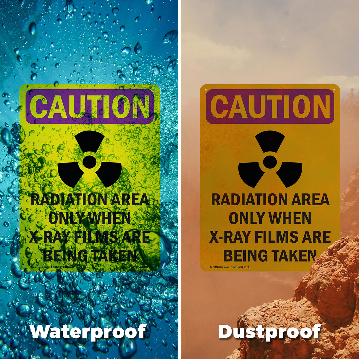 Radiation Area Only When X-Ray With Symbol