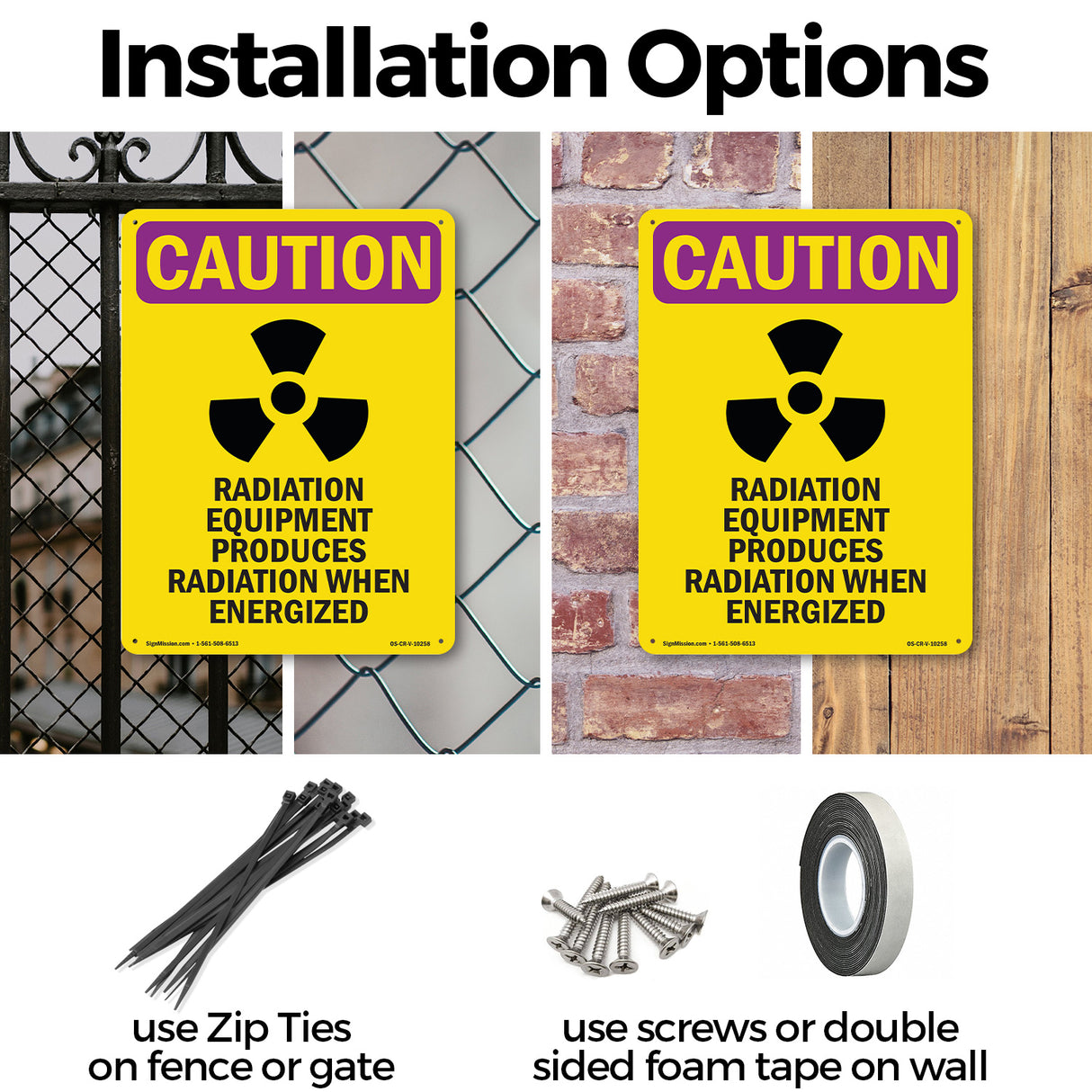 Radiation Equipment Produces With Symbol