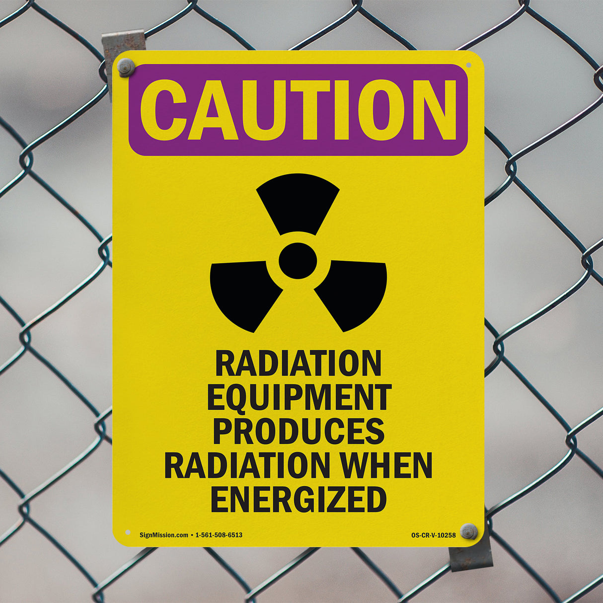 Radiation Equipment Produces With Symbol