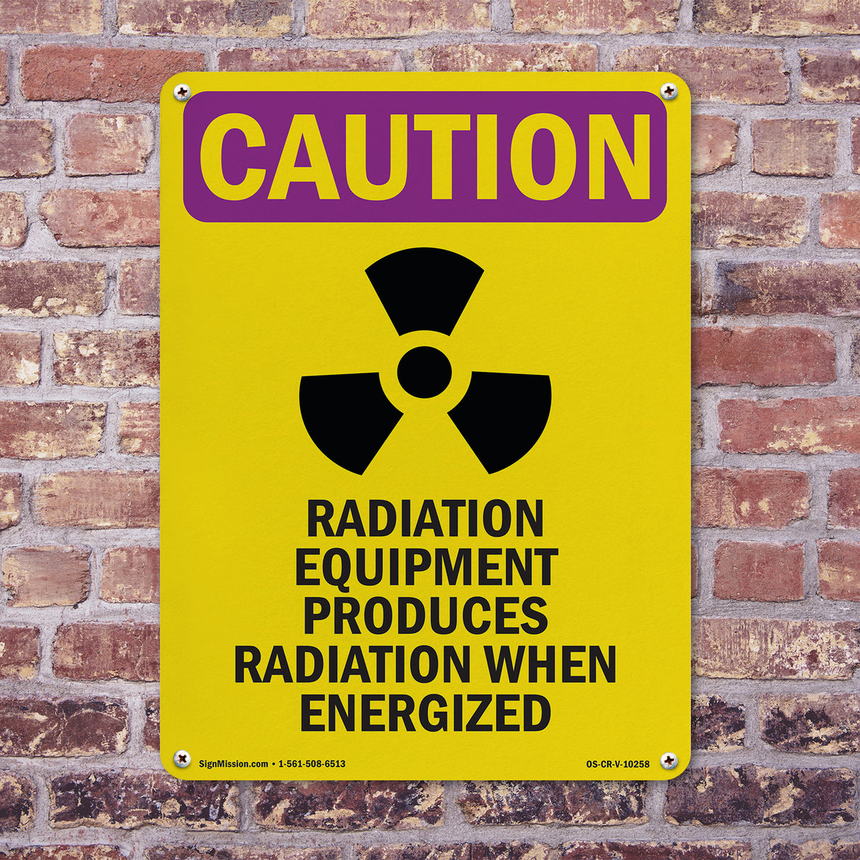 Radiation Equipment Produces With Symbol