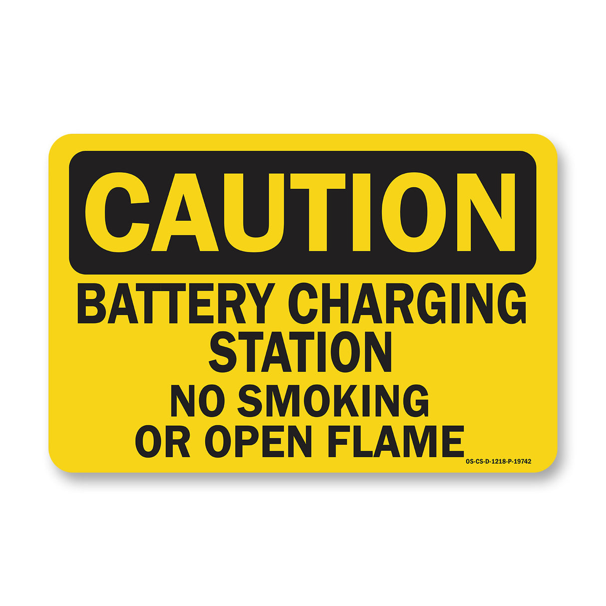 Battery Charging Station No Smoking Or Open Flames