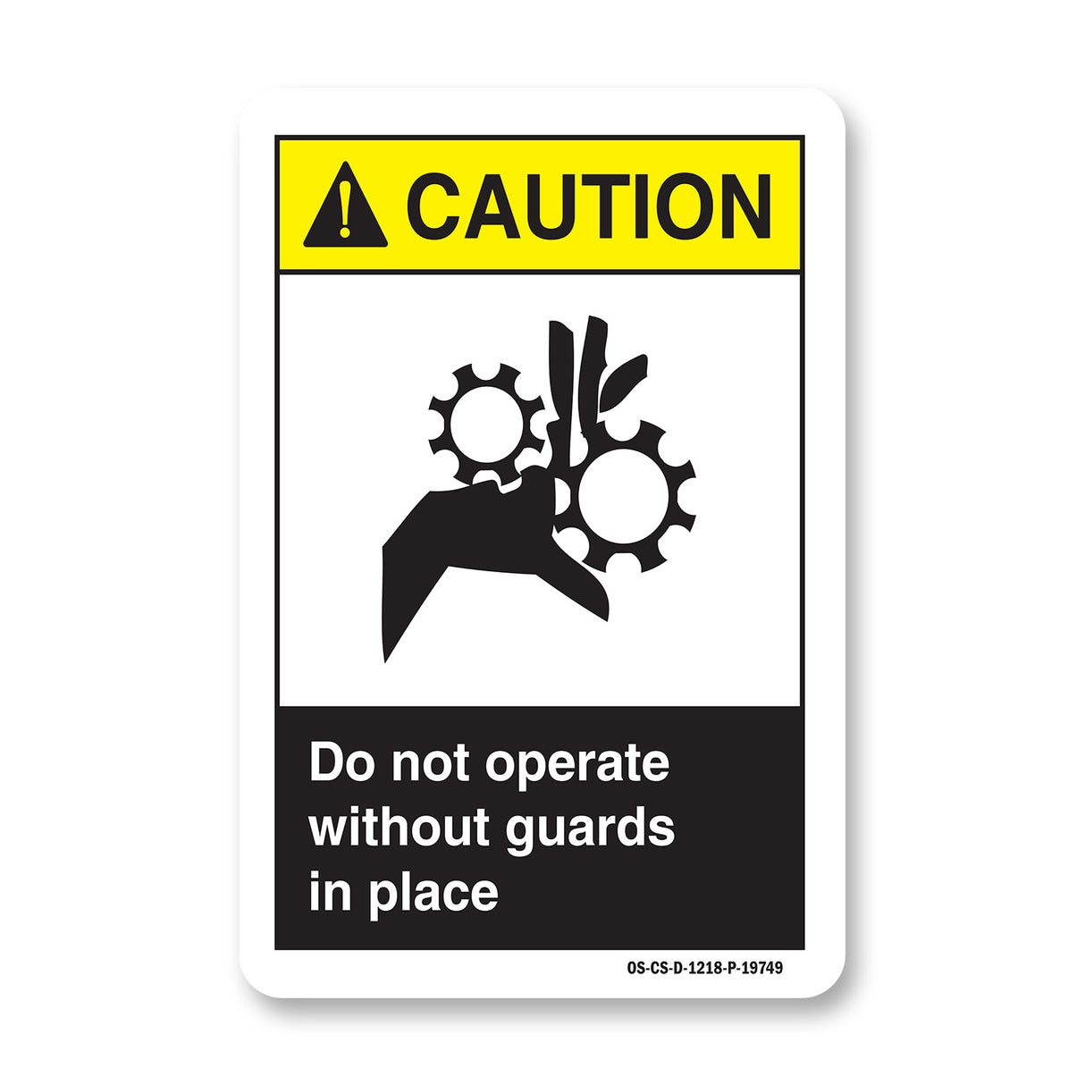 Do Not Operate Without Guards In Place