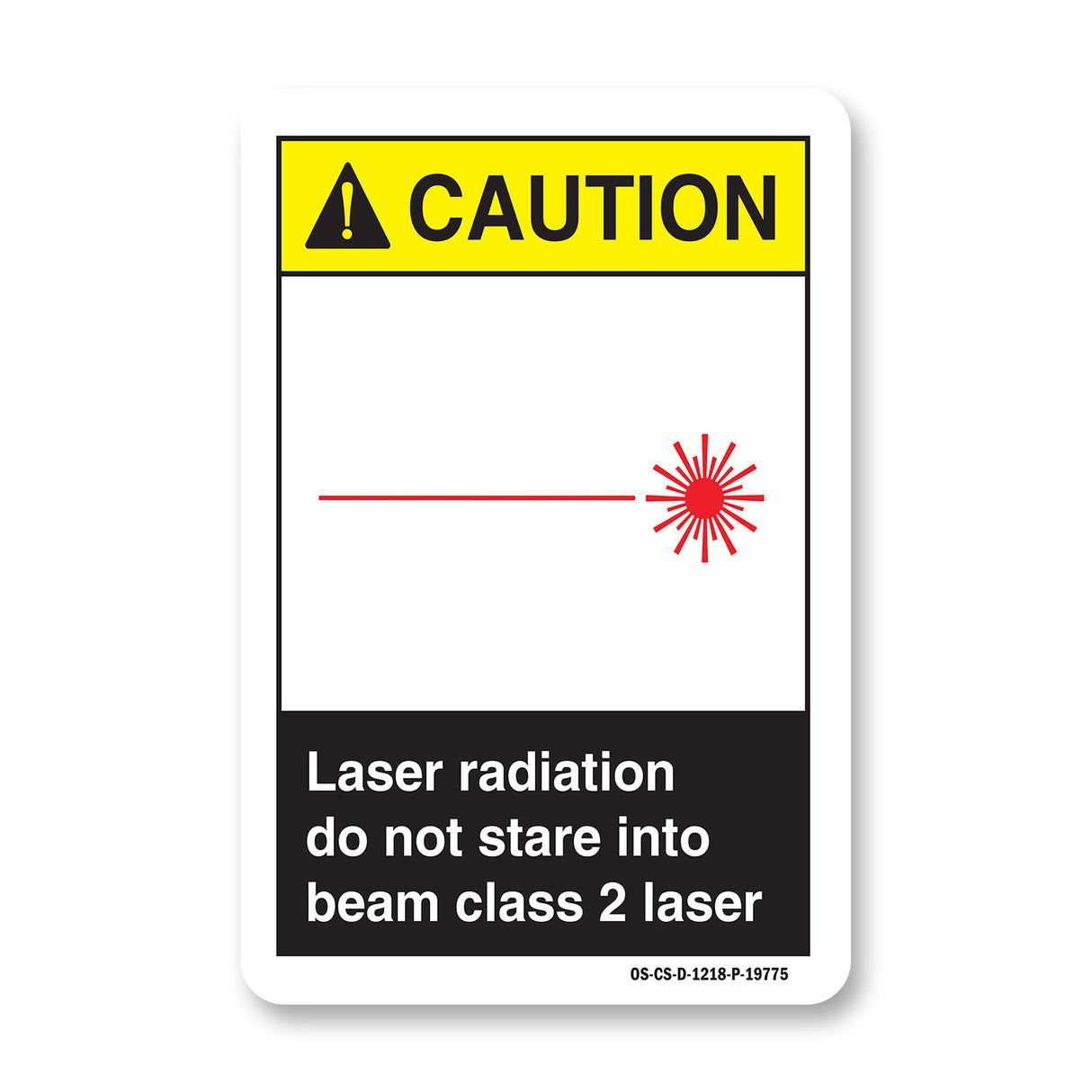 Laser Radiation Do Not Stare Into Beam Class 2 Laser