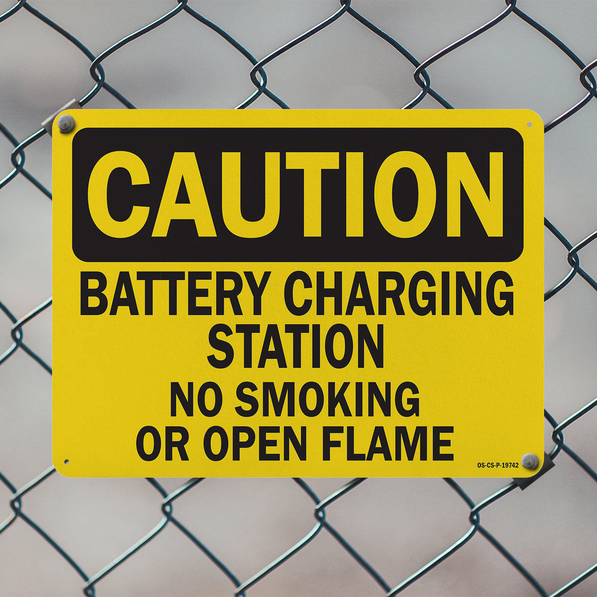 Battery Charging Station No Smoking Or Open Flames