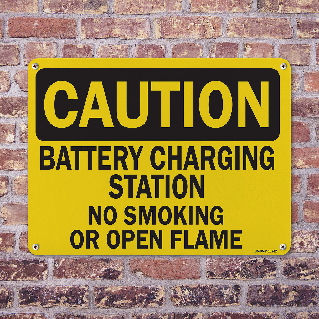 Battery Charging Station No Smoking Or Open Flames