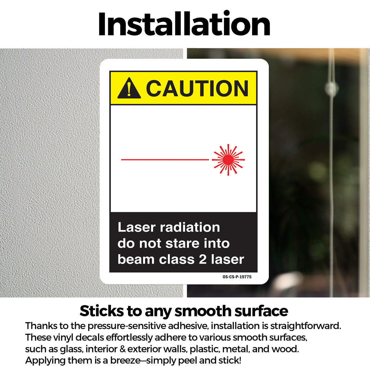 Laser Radiation Do Not Stare Into Beam Class 2 Laser