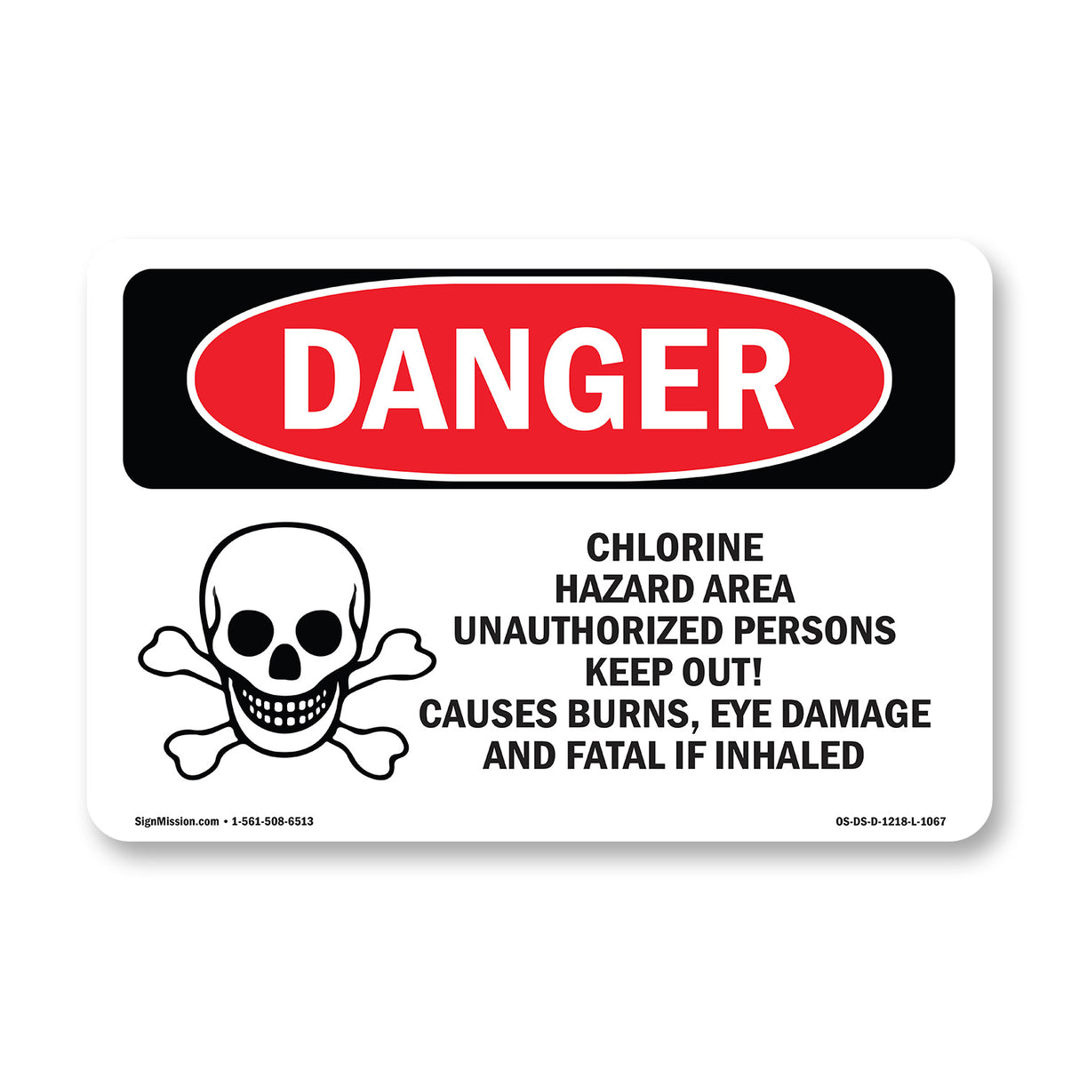 Chlorine Hazard Area